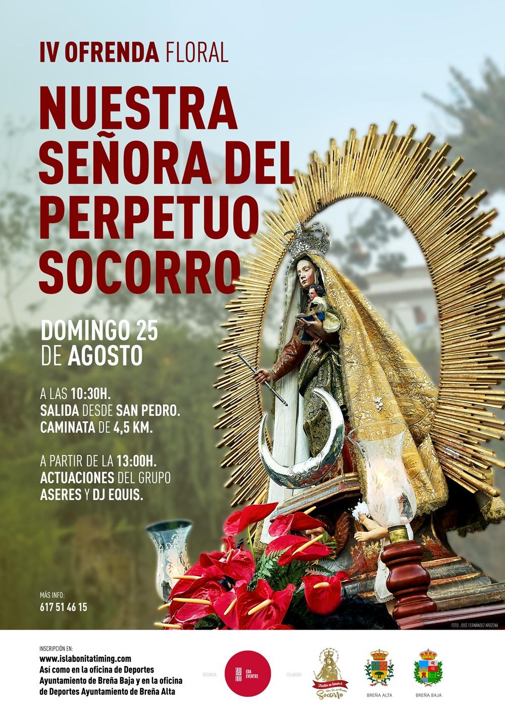 IV OFRENDA FLORAL NUESTRA SEÑORA DEL PERPETUO SOCORRO - Inscríbete